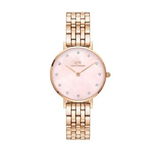 Daniel Wellington Petite Lumine 5-Link-DW00100617-Nữ-Dây Kim Loại-Quartz-28mm