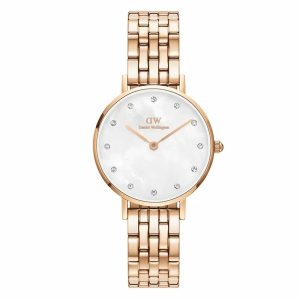 Daniel Wellington Petite Lumine 5-Link-DW00100613-Nữ-Dây Kim Loại-Quartz-28mm