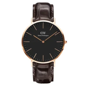 Daniel Wellington Nam DW00100128  Quartz-Dây Da-40mm